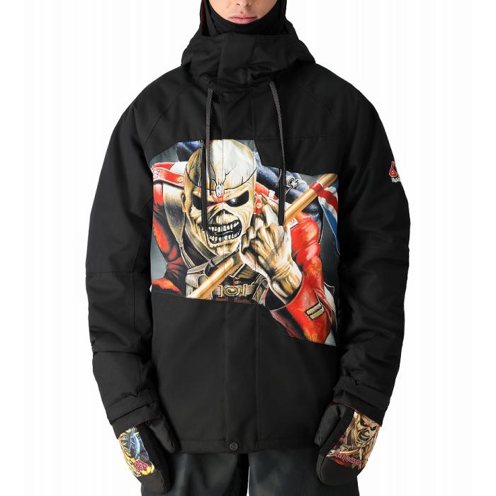 スノーボード ウェア ジャケット シックスエイトシックス 686 GEO INSULATED JACKET IronMaidenTrooperBlk メンズ 24-25 日本正規品_1