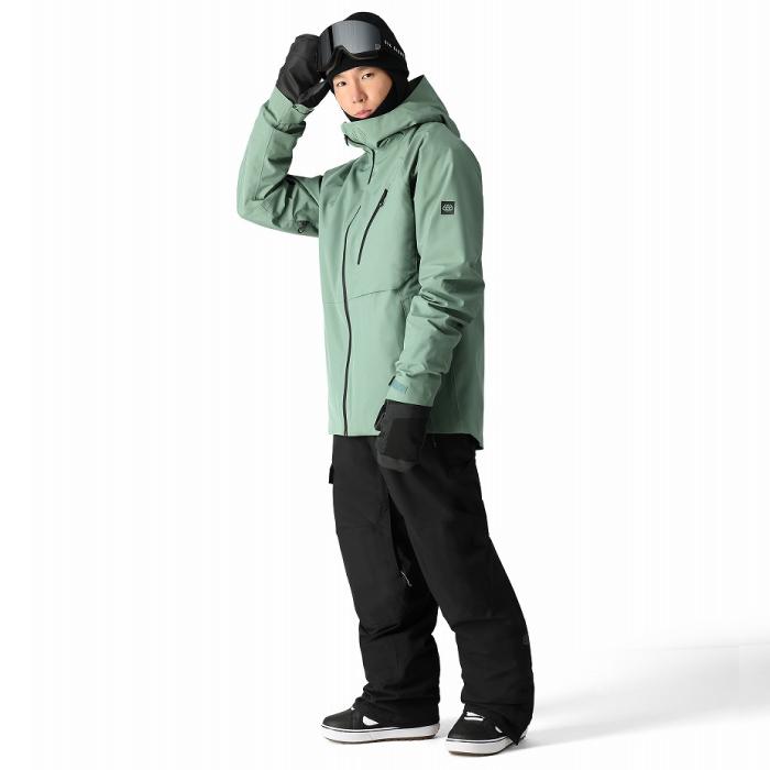 686 ビブパンツ スノーボードウェア Lサイズ オリーブ 686（シックスエイトシックス） スノーボード ウェア ビブパンツ 686