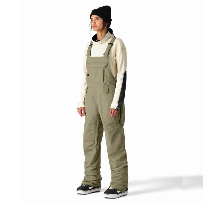 [日本正規品] スノーボード ウェア ビブパンツ シックスエイトシックス 2025 686 BLACK MAGIC INSULATED BIB Sage レディース 24-25_1