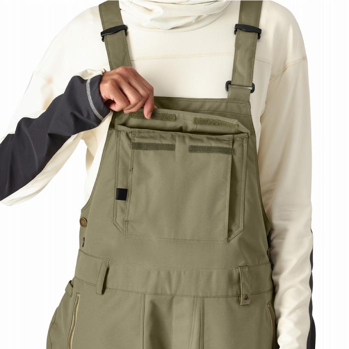 [日本正規品] スノーボード ウェア ビブパンツ シックスエイトシックス 2025 686 BLACK MAGIC INSULATED BIB Sage レディース 24-25_3