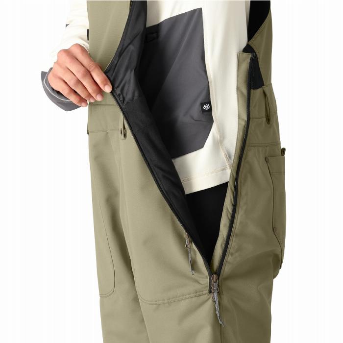 [日本正規品] スノーボード ウェア ビブパンツ シックスエイトシックス 2025 686 BLACK MAGIC INSULATED BIB Sage レディース 24-25_5
