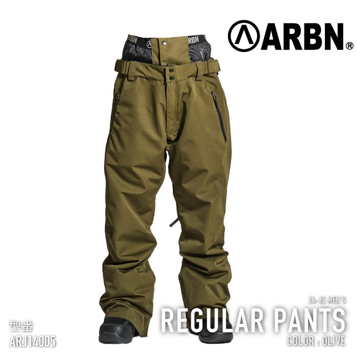 ARBN スノーボード ウェア パンツ SNOWBOARD REGULAR PANTS ABP14105 OLV メンズ 24-25 日本正規 ...