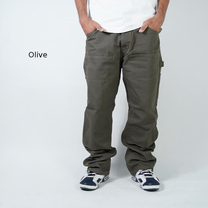 Ben Davis モカブラウン ダブルニー ダック地 バギーペインターパンツ Carhartt（カーハート） 【並行輸入品】カーハート ダック ペインター