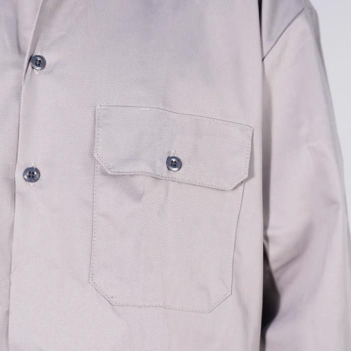 ディッキーズ　LINE6 ワークシャツ 古着 00s Dickies 「SPIDER 6」 LINE 6 ギター アンプ 豪華