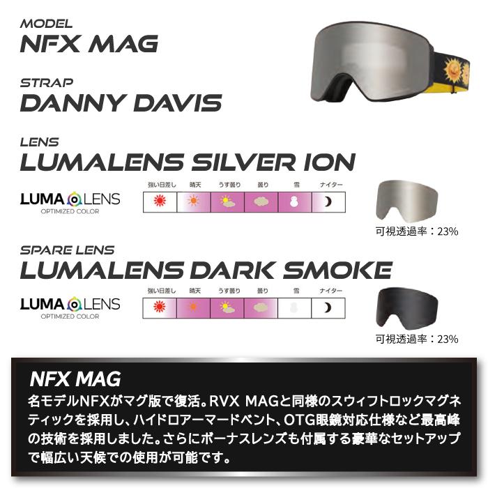 ドラゴン スノーボード スキー ゴーグル DRAGON NFX MAG LUMA LENS