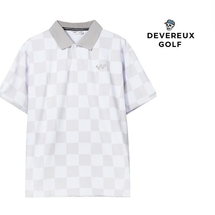 新品【DEVEREUX GOLF】デヴァローゴルフ　チェッカー　半袖ポロシャツ デヴァローゴルフ ポロシャツ Devereux Golf CHECKMATE SHIRT