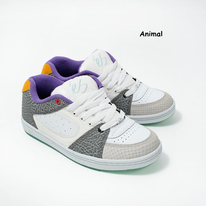 エス スニーカー es ACCEL OG SHOES 5101000139 ANIMAL WHITE