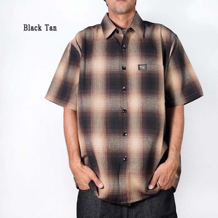 FB カウンティ 半袖チェックシャツ ショートスリーブチェッカー