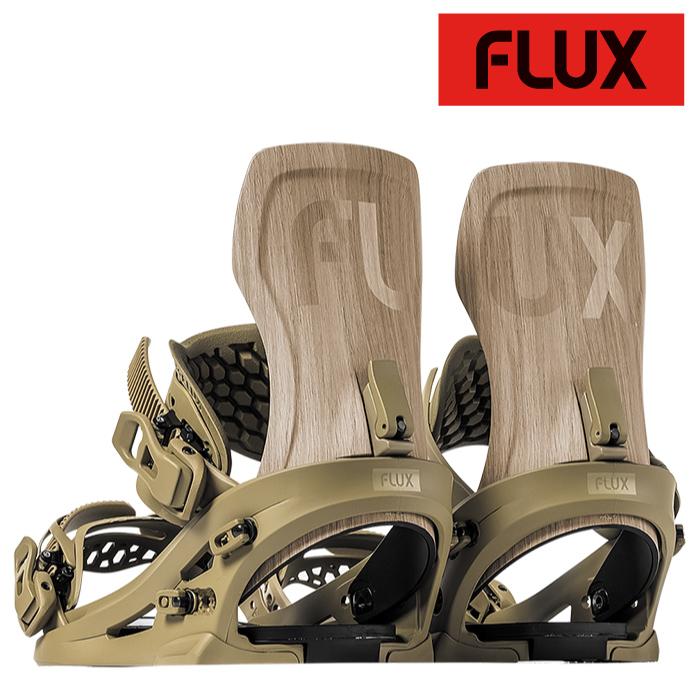 美品　FLUX スノーボードビンディング XF ウッド調 FLUX BINDINGS（フラックスバインディング） スノーボード