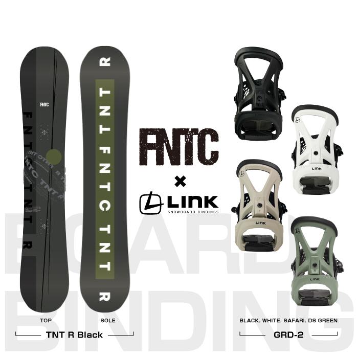 FNTC スノーボード - ビンディング 2点セット TNT R Black LINK