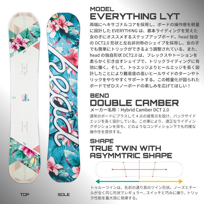 HEAD（ヘッド） 日本正規品 スノーボード 板 HEAD EVERYTHING LYT