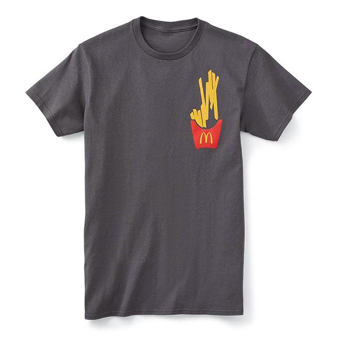 Mcdonalds] マクドナルド Tシャツ McDonald's FALLING FRIES TEE