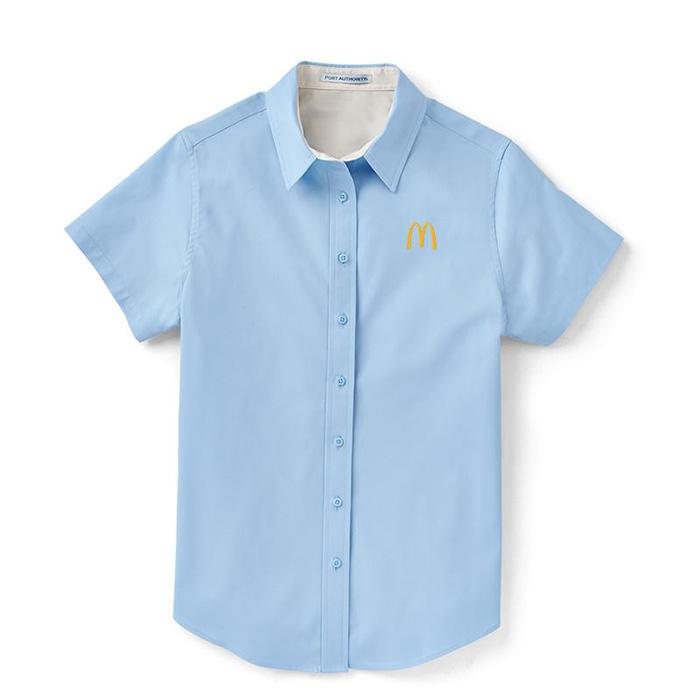 Mcdonalds] マクドナルド ボタンダウンシャツ McDonald's SHORT SLEEVE