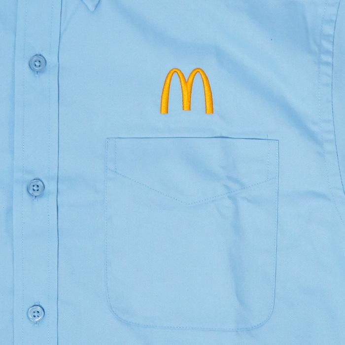 Mcdonalds] マクドナルド ボタンダウンシャツ McDonald's SHORT SLEEVE