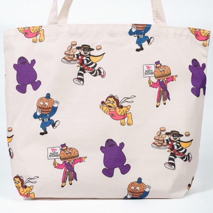Mcdonalds] マクドナルド トートバッグ McDonald's CHARACTER PATTERN