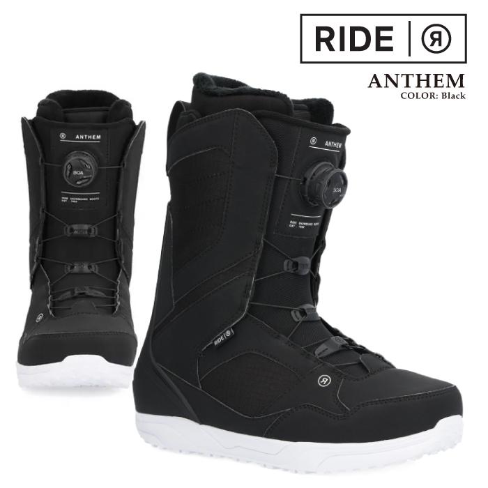 ANTHEM 23-24年モデル スノーボードブーツ ブラック RIDE25cm RIDE（ライド） 日本正規品 スノーボード ブーツ RIDE ANTHEM Black