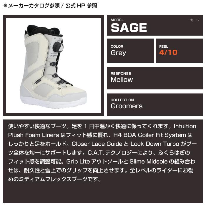 RIDE（ライド） 日本正規品 スノーボード ブーツ RIDE SAGE Grey