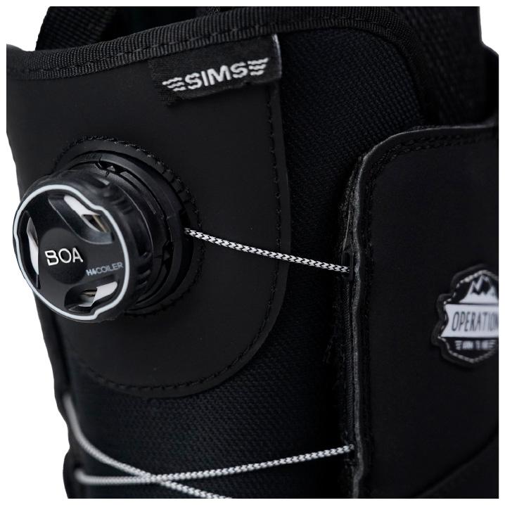 SIMS ブラック スノーボードブーツ SIMS シムス ボードブーツ オペレーション ブラック 24-25