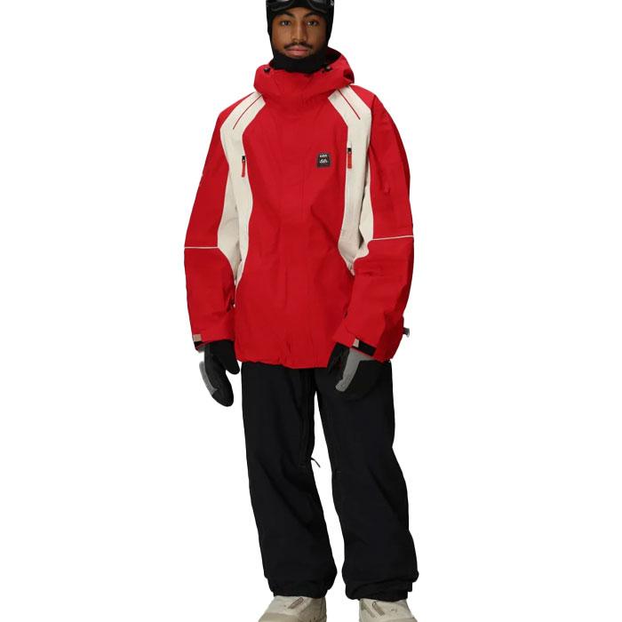 日本正規品 スノーボード ウェア ジャケット シックスエイトシックス 686 MENS 2002 X3 SHELL JACKET True Red Colorblock メンズ 25-26_8