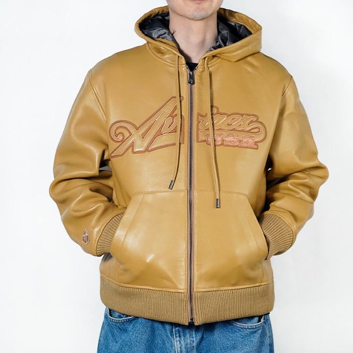 AVIREX（アヴィレックス） レザージャケット AVIREX NAPPA HOODIE