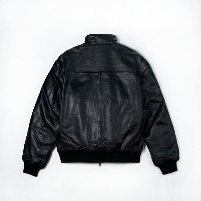 アヴィレックス レザージャケット AVIREX REVERSIBLE TRACK JACKET AVF251O29 Black リバーシブルトラックジャケット ブラック 黒 ラムスキン ラムレザーの画像