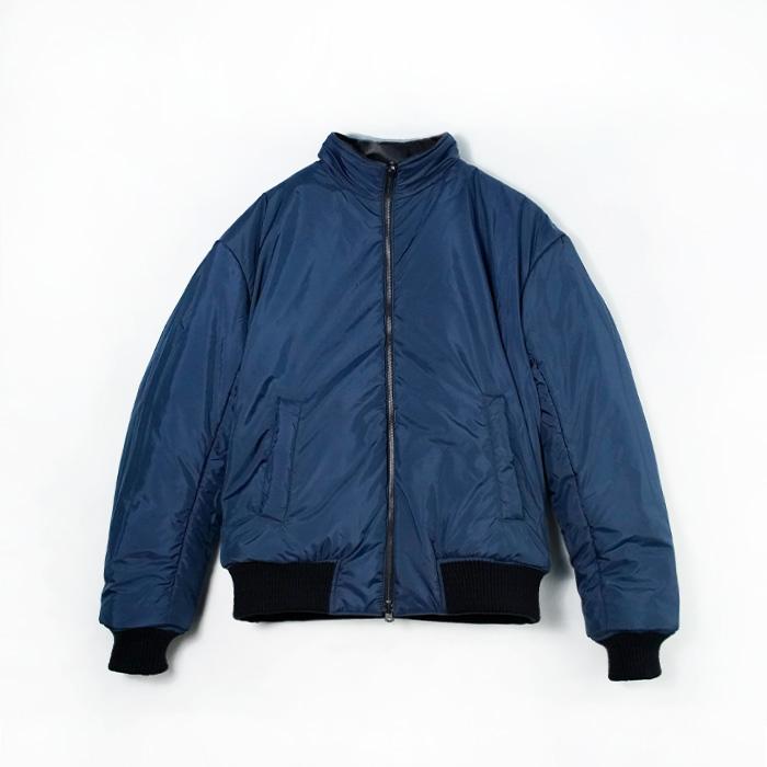 アヴィレックス レザージャケット AVIREX REVERSIBLE TRACK JACKET AVF251O29 Black リバーシブルトラックジャケット ブラック 黒 ラムスキン ラムレザーの画像