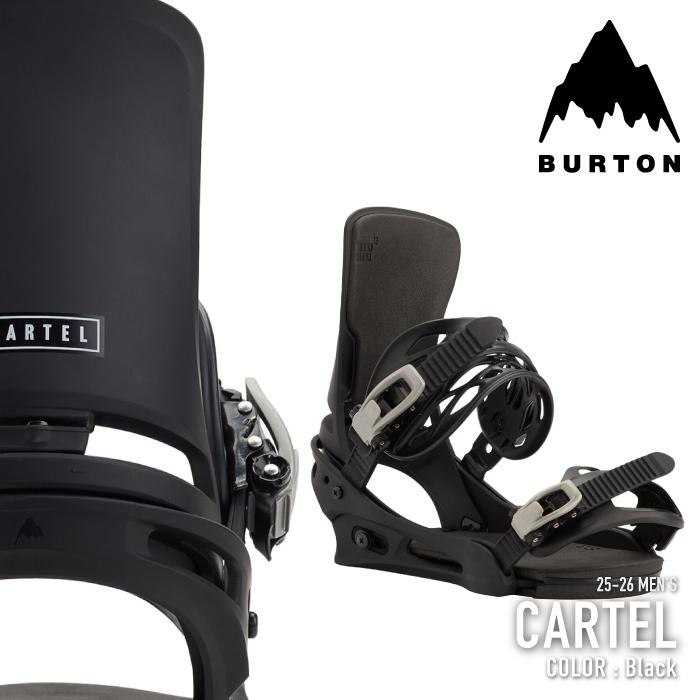 【低頻度品】CARTEL スノーボード ビンディング ブラック BURTON（バートン） [日本正規品] スノーボード ビンディング BURTON