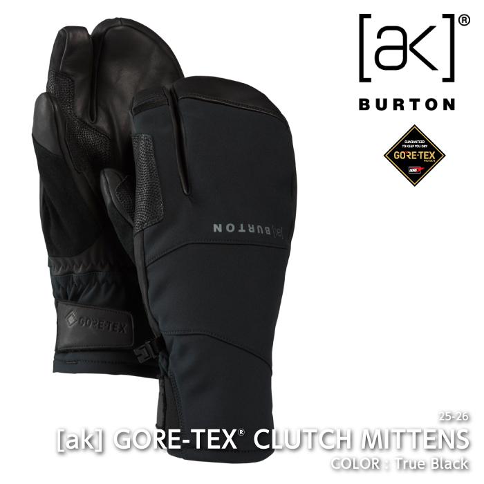 [ak]burton 一回使用ミトン ブラック　バートン　グローブ　ゴアテックス BURTON（バートン） 日本正規品 スノーボード グローブ BURTON AK GORE