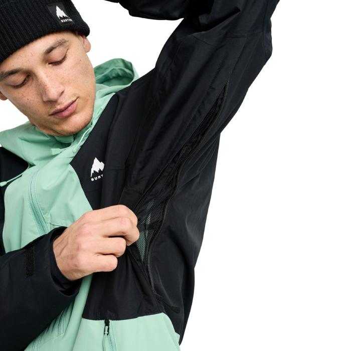 [日本正規品]  スノーボード ウェア ジャケット バートン BURTON MEN'S RESERVE 2L JACKET Soft Sage True Black メンズ 25-26 爆買の画像
