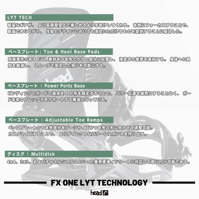 HEAD（ヘッド） 日本正規品 スノーボード ビンディング HEAD FX ONE