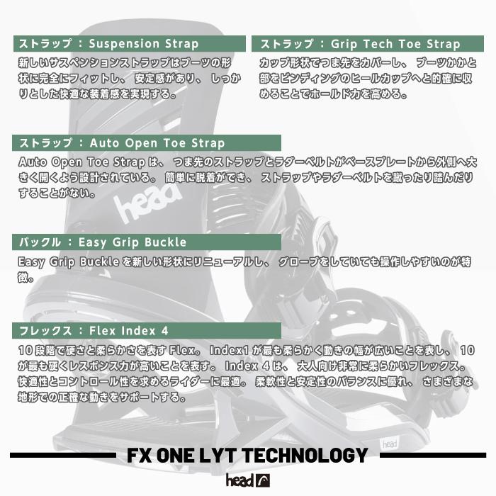 HEAD（ヘッド） 日本正規品 スノーボード ビンディング HEAD FX ONE