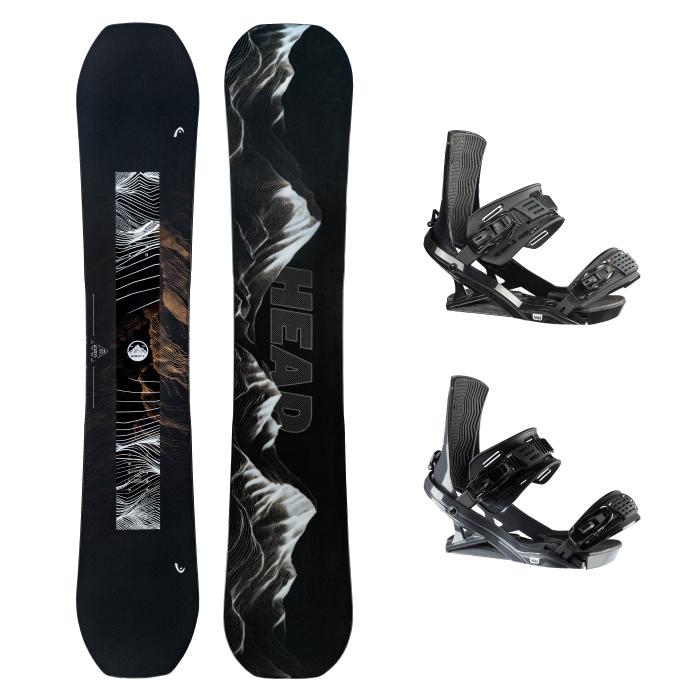 最高峰‼️【美品】HEAD／メンズ スノーボードセット ビンディング付／157 HEAD（ヘッド） 日本正規品 スノーボード ビンディング 2点セット HEAD