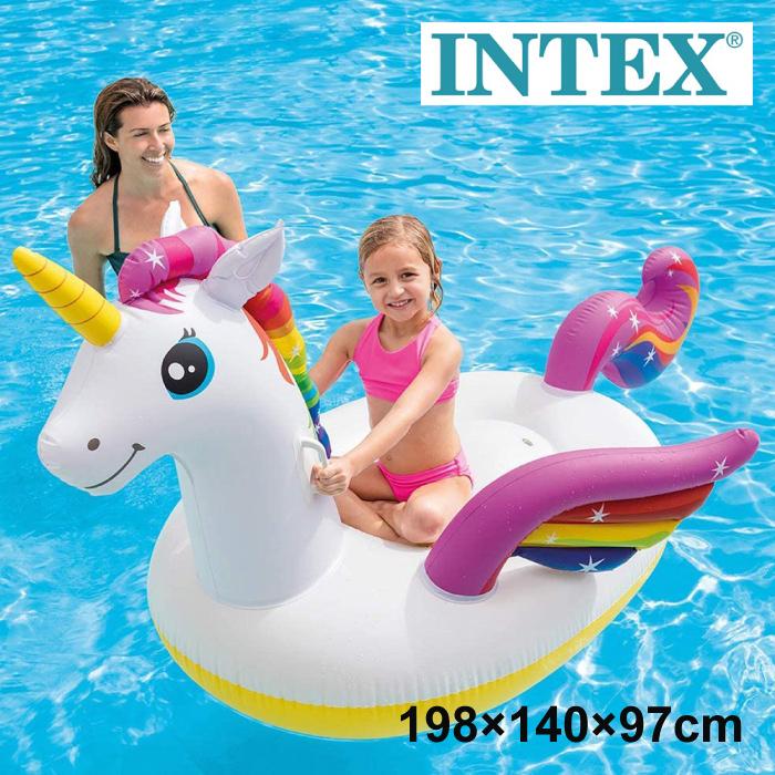 INTEX 浮き輪 フロート インテックス ユニコーンライドオン 198 U
