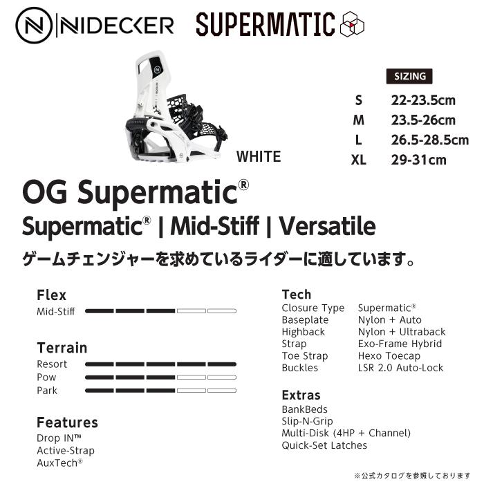 NIDECKER（ナイデッカー） 日本正規品 スノーボード ビンディング