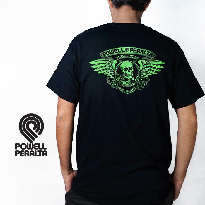 マイク　パウエル ペラルタ ボーンズ リッパー マルチ プリント Tシャツ POWELL（パウエル） ペラルタ 半袖 Tシャツ POWELL PERALTA WINGED