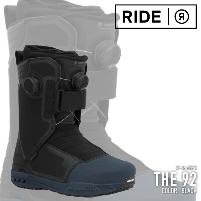 ride 92 (NINETY TWO スノーボードブーツ ブラック)26cm スノーボード RIDE 92 Ninety Two 24/25 24-25モデル . RIDE