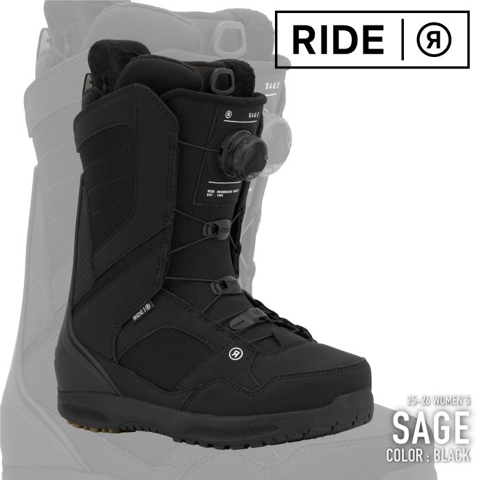 RIDE（ライド） 日本正規品 スノーボード ブーツ RIDE SAGE Black