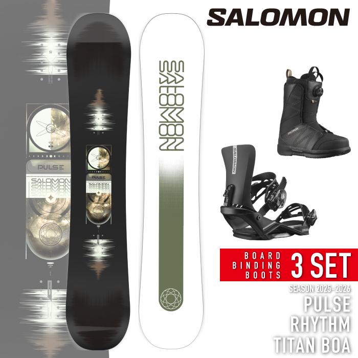 SALOMON PULSE149cm RHYTHM ビンディング・ブーツセット SALOMON（サロモン） 日本正規品 スノーボード ビンディング ブーツ 3
