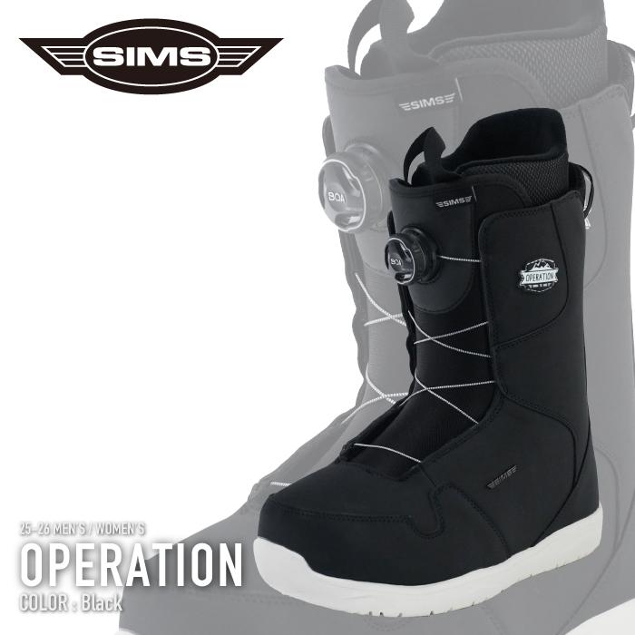 SIMS 日本正規品 スノーボード ブーツ シムス SIMS OPERATION Black
