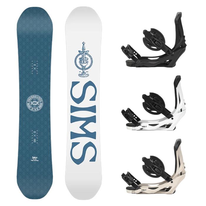 SIMS 日本正規品 スノーボード ビンディング 2点セット シムス SIMS