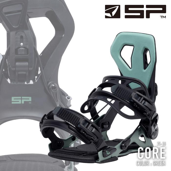 SP Binding 日本正規品 スノーボード ビンディング エスピー SP CORE Green コア バインディング メンズ レディース ...