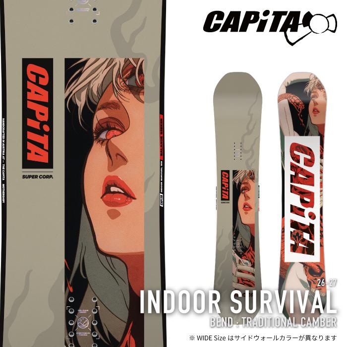 日本正規品 スノーボード 板 キャピタ CAPITA INDOOR SURVIVAL インドア サバイバル メンズ 26-27 爆買