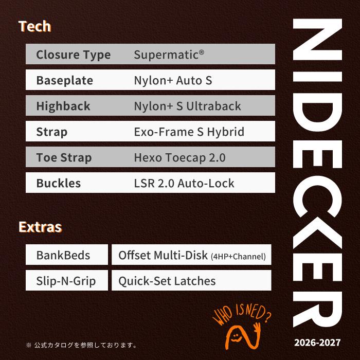 NIDECKER（ナイデッカー） [日本正規品] スノーボード ビンディング