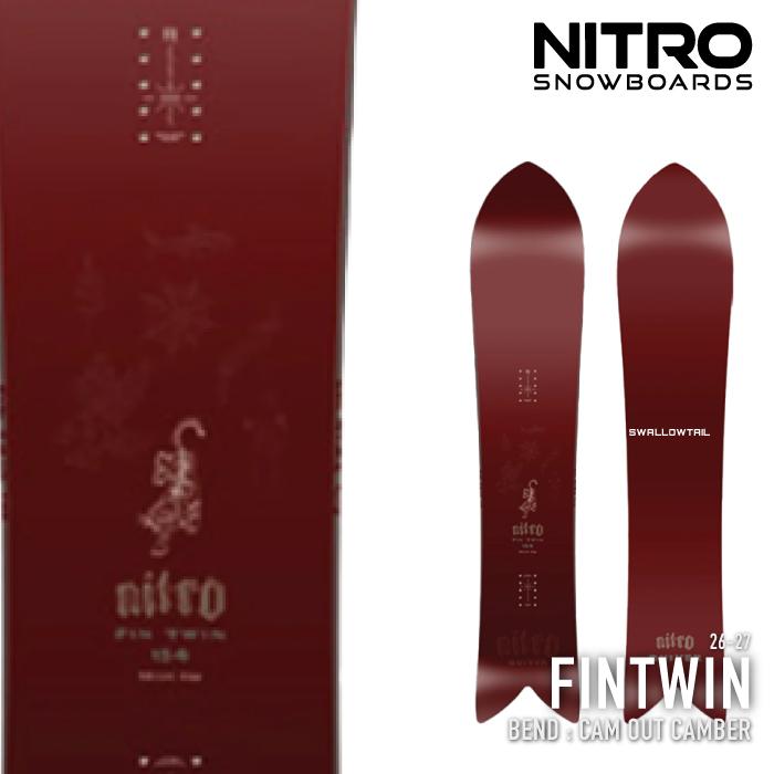 美品 バイン付き ナイトロ スノーボード フィンツイン スノーボード 板 ナイトロ NITRO FINTWIN フィンツイン メンズ