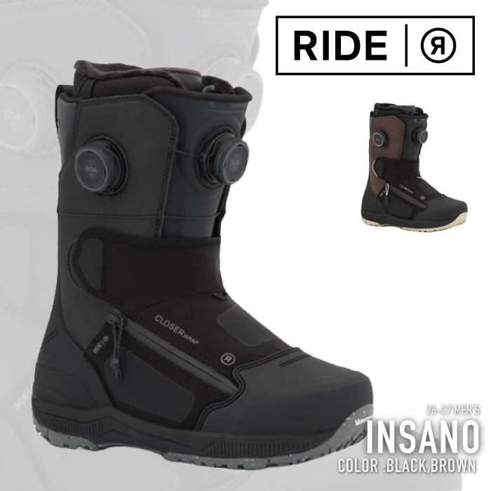 RIDE INSANO スノーボードブーツ ブラック27cmです。 RIDE（ライド） 日本正規品 スノーボード ブーツ RIDE INSANO Black