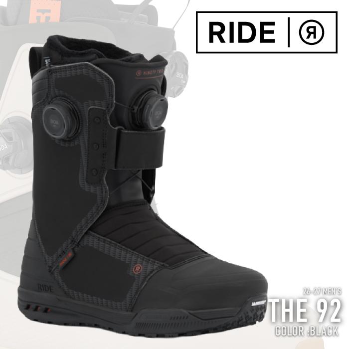 日本正規品 スノーボード ブーツ ライド RIDE THE 92 Black ナインティツー メンズ 26-27 爆買