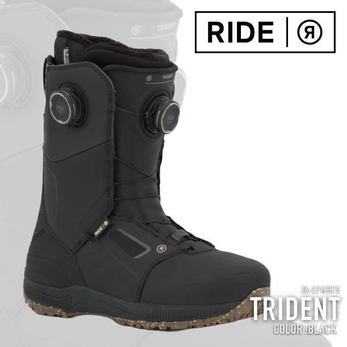 スノーボード　ブーツ　ライド　ride トライデント　trident 26.0 RIDE（ライド） 日本正規品 スノーボード ブーツ RIDE TRIDENT Black