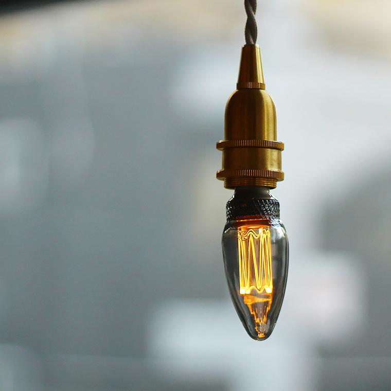 150cm E17真鍮ペンダントライト ブラス ソケット ロングコード 長い