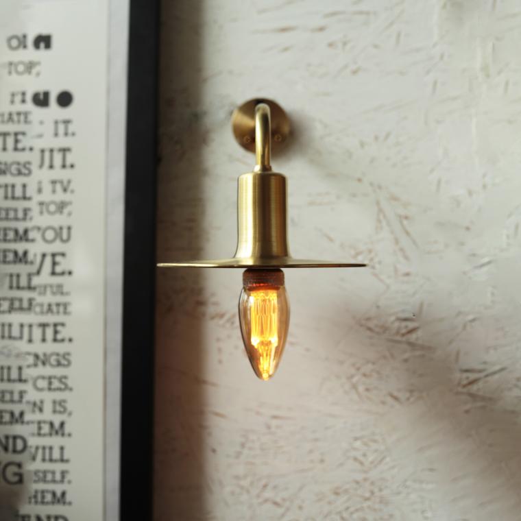 ブラケットライト KT brass bracket light 日本製 シェードランプ 