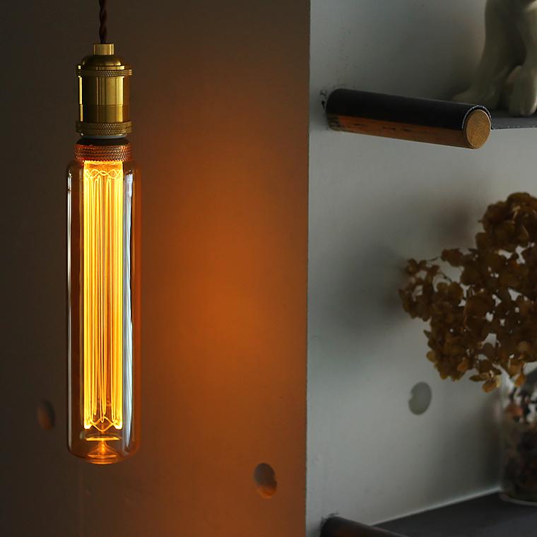 EdisonBulb 2個セット ノスタルジアBIGチューブ エジソンバルブLED電球